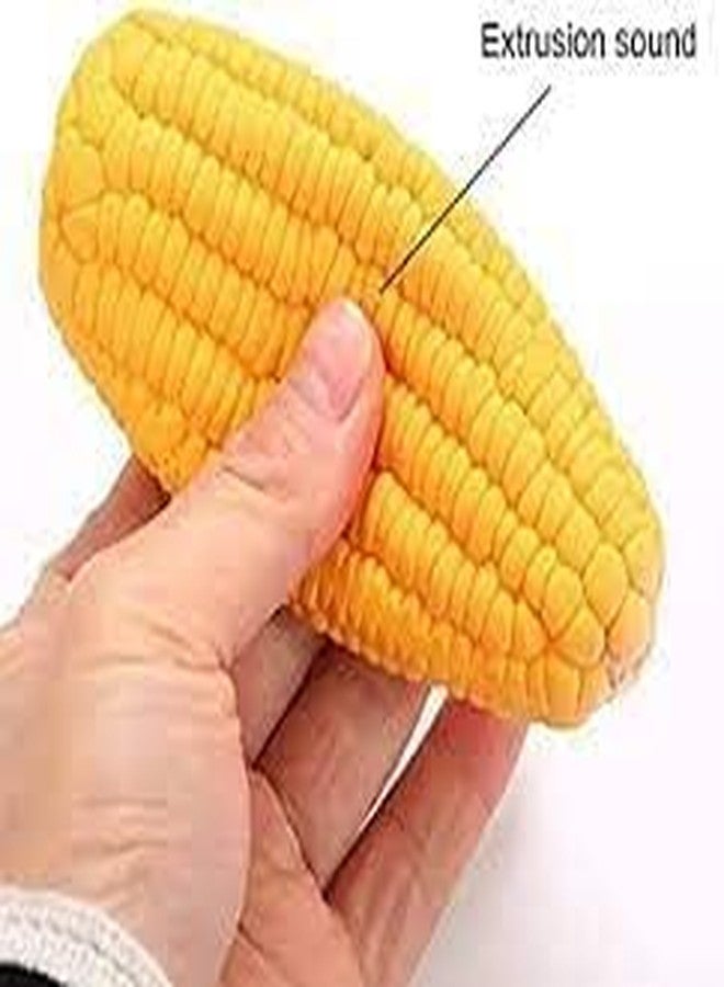 Smart Pups Natural Rubber Squeaky Corn Fun Toy for Puppies/Small Dogs (Pack of 1) - Image 2